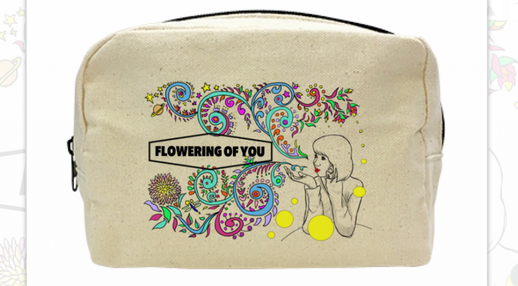 Flowering of you 　キャンバスファスナーポーチ